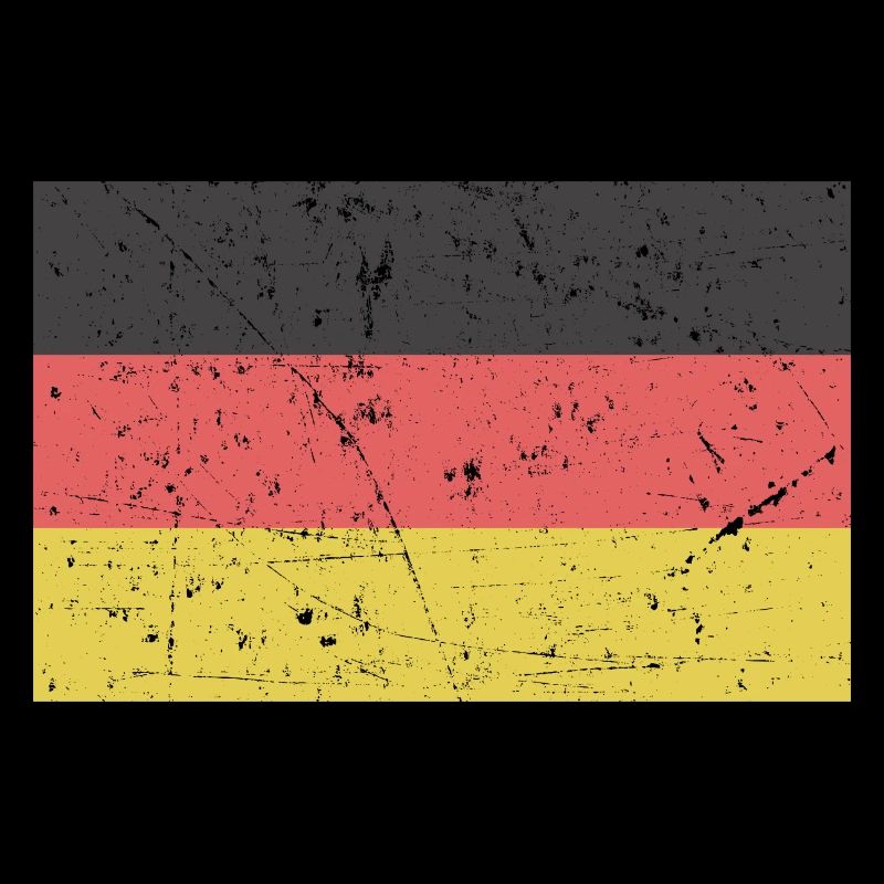 German flag scratched Vintage Retro flag