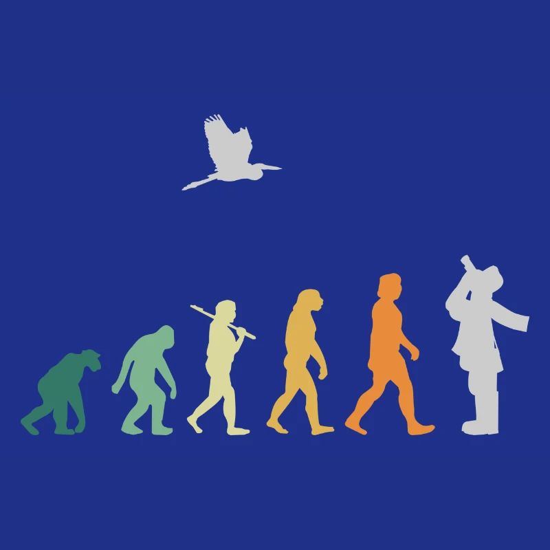 Observation des oiseaux d'ornithologie - Evolution Retro