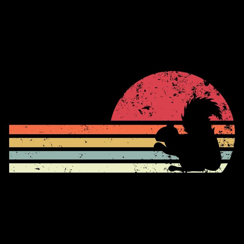 Retro-Eichhörnchen