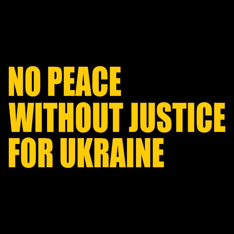 No peace without justice for ukraine