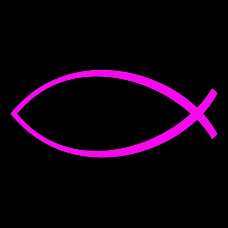 Ichtus fish solid pink