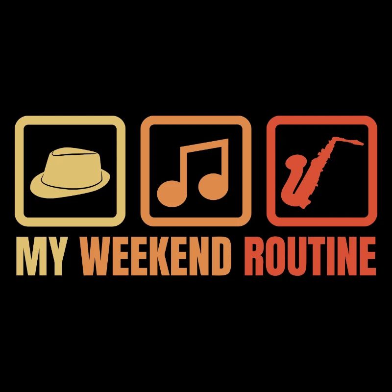 Saxophonist Wochenendroutine