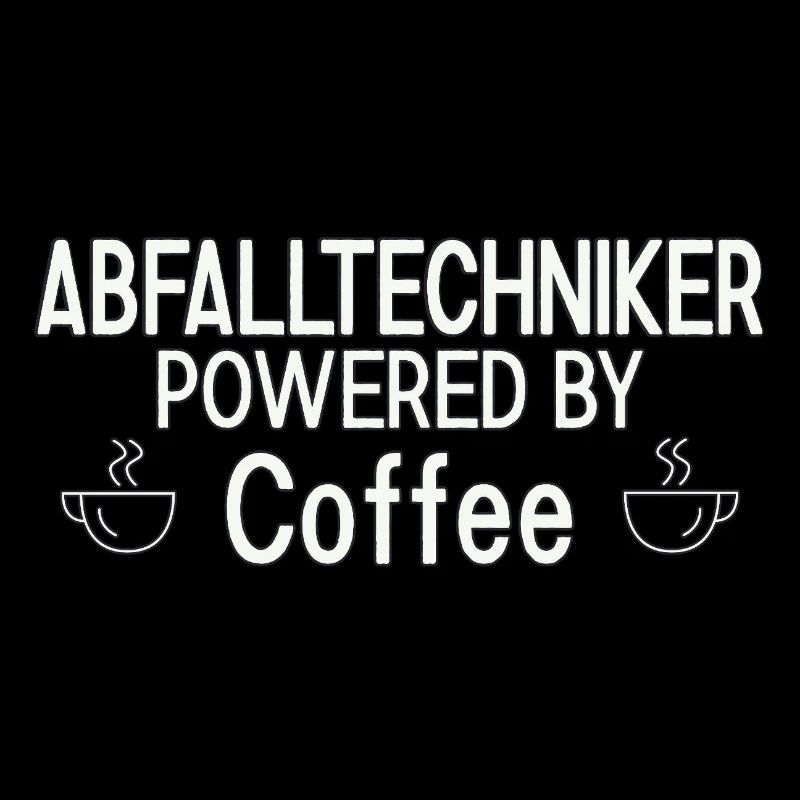 Technicien des déchets alimenté par le café