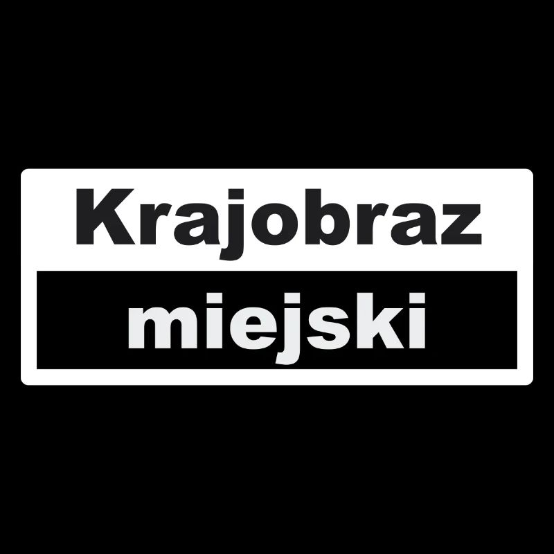 Stadtbild Typografie polnisch
