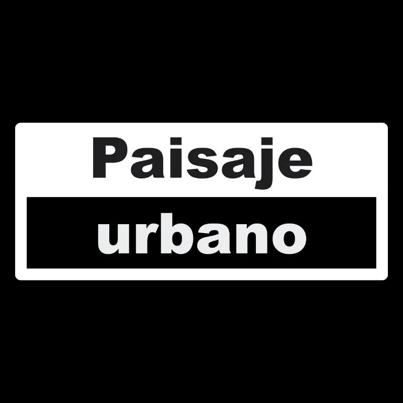Paysage urbain Typographie Espagnol