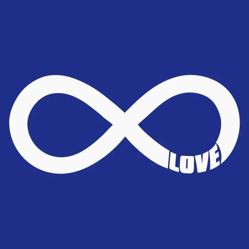 Infinity Love Symbol - White