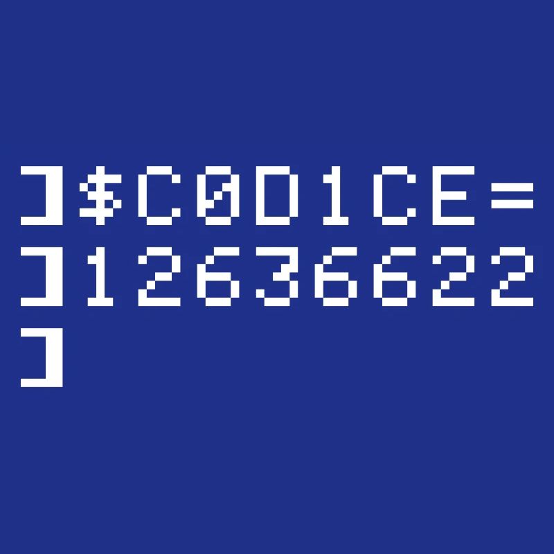 C0D1CE Codice 8-Bit Esadecimale Code Nerd Pix