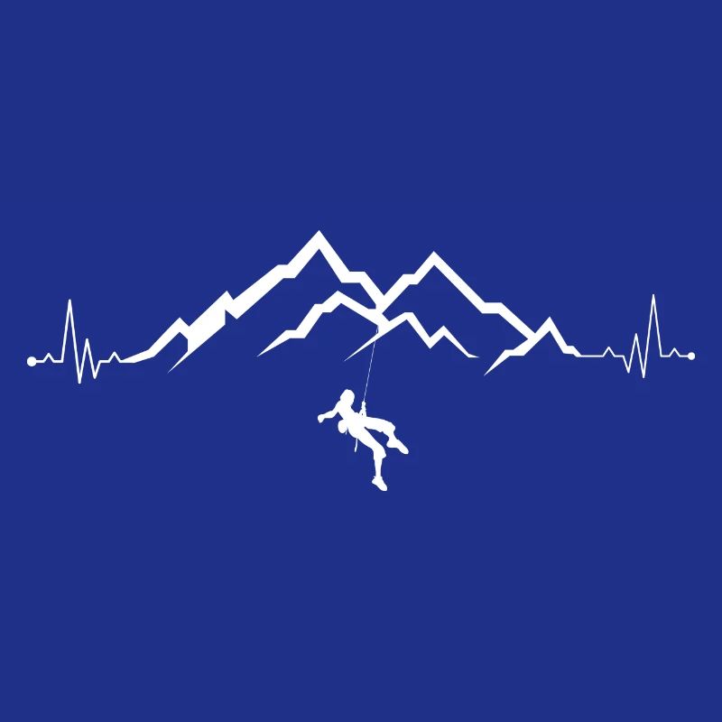 Summit Climber on Mountain Range Pulse