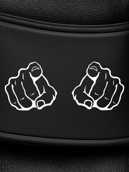 Two index fingers eye-catcher