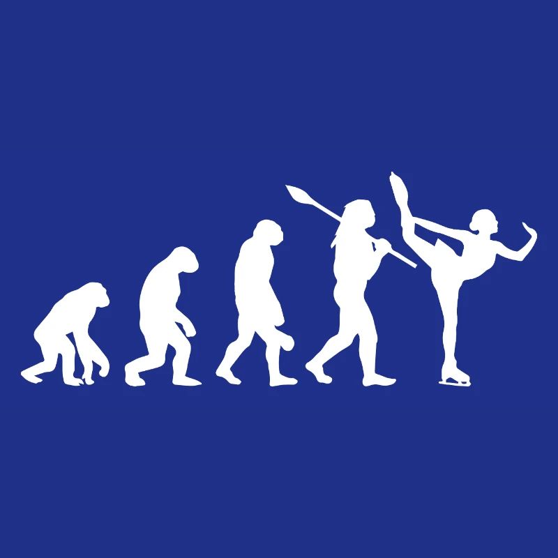 Entwicklung des Mannes, Eiskunstlauf-Mädchen, Eislauf-Mädchen