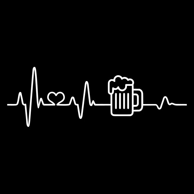 Bier Herzschlag Bierkrug Biertrinker Biergarten