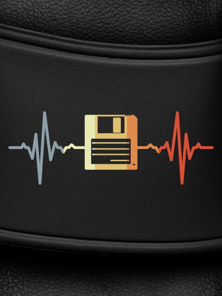 Retro Diskette EKG