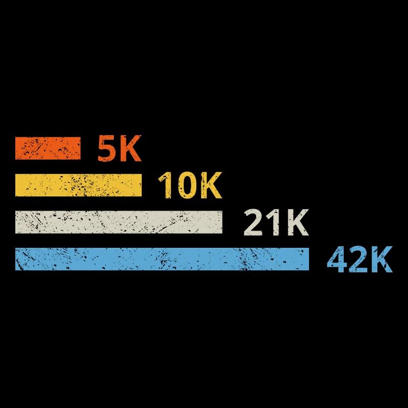 Distances de course II - 5 km 10 km 21 km 42 km marathonien