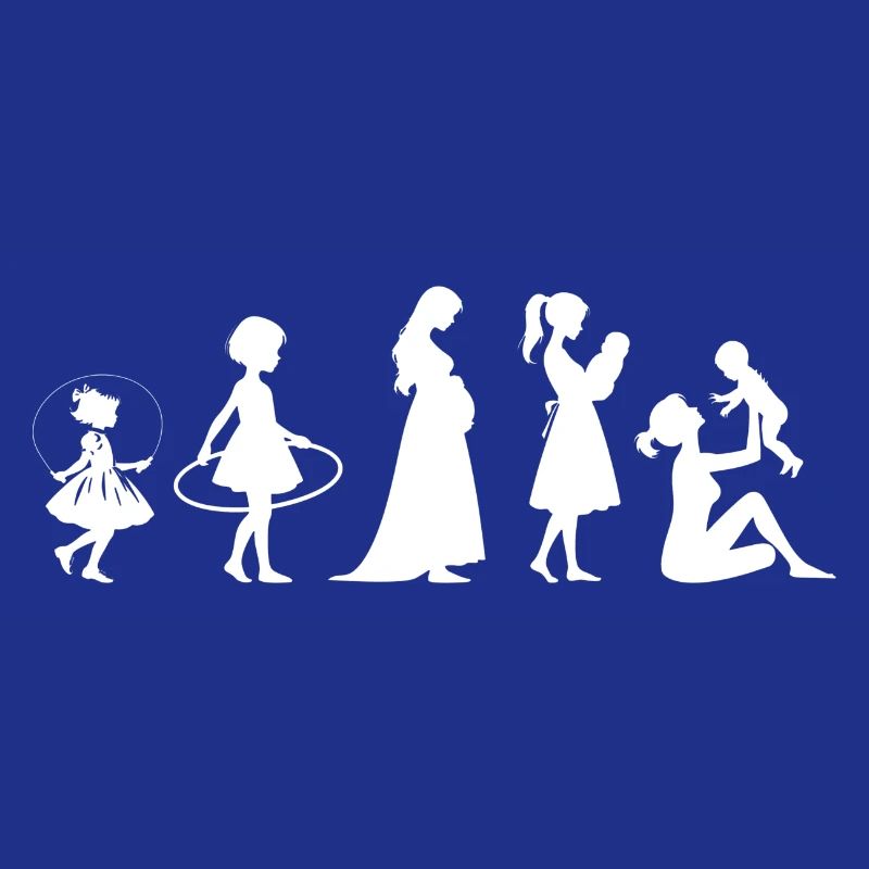 Evolution Mama Muttertag kind Familie