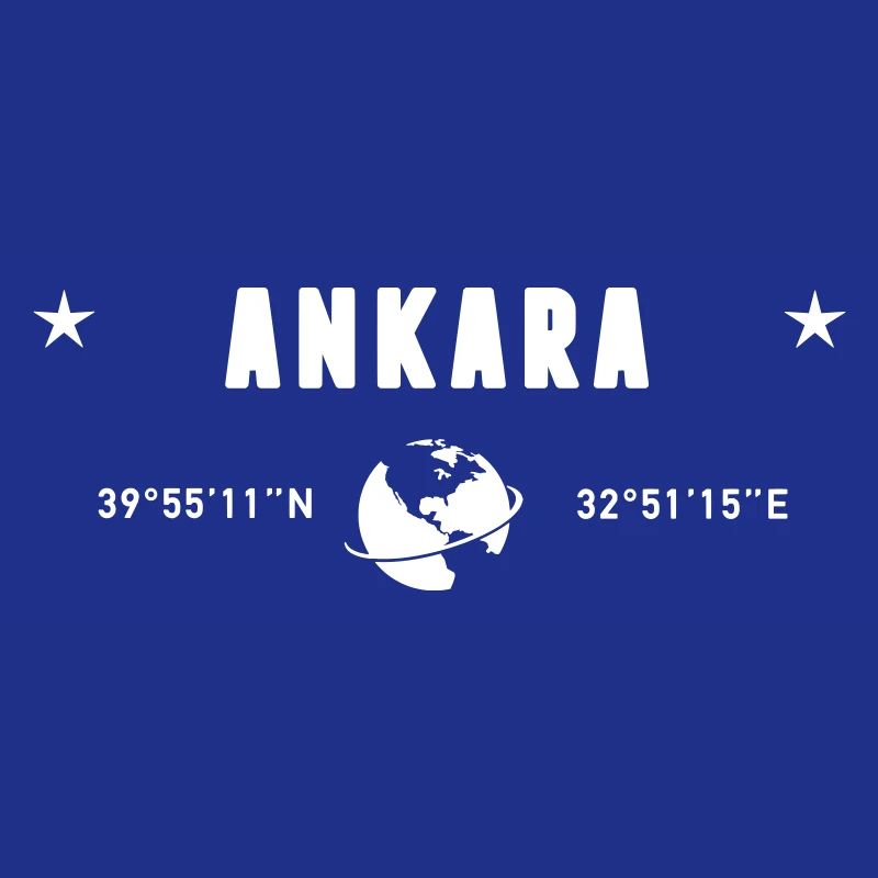 Ankara Turkey Coordinates Planet Earth White