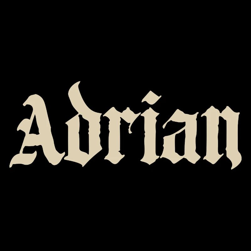 Lettrage gothique d’Adrian