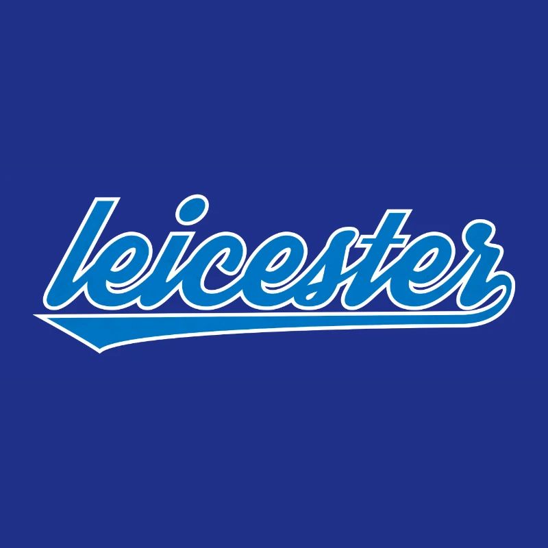 Leicester Blue Script Design