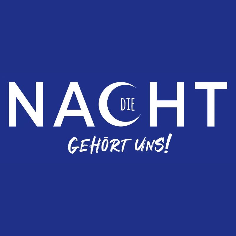 La nuit est à nous - conception vectorielle avec effet de texte