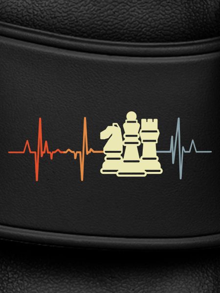 Chess Pieces Cardiogram