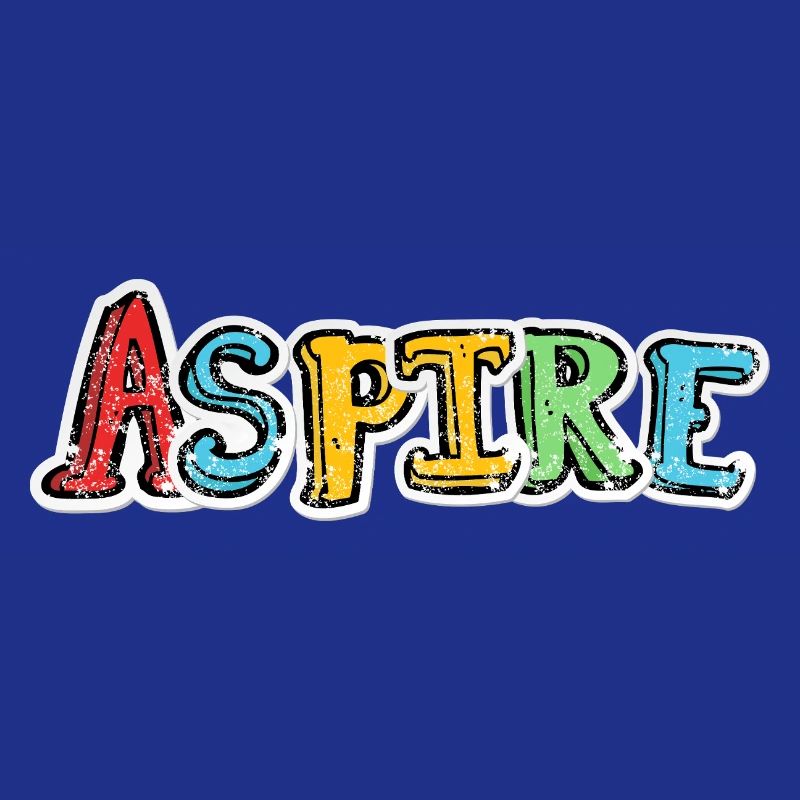 Aspire Bunte Graffiti-Schriftzeichen