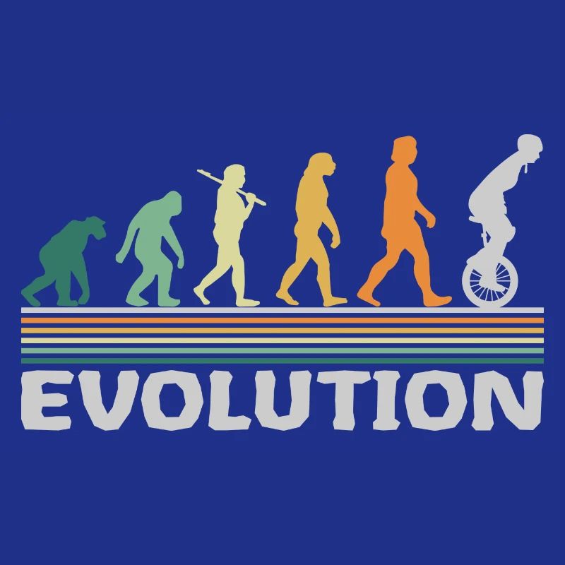 Monocycle cirque artiste évolution rétro drôle
