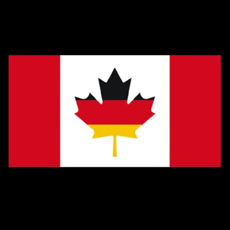 German-Canadian Maple Leaf Flag