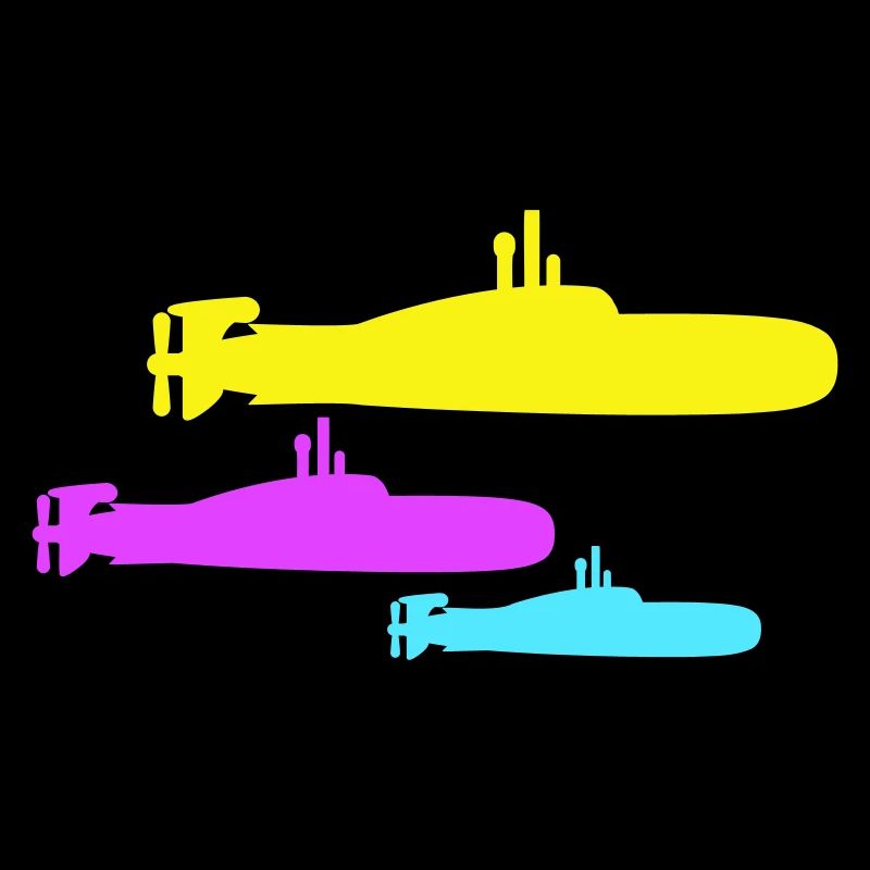 3 Submarines Fleet Three Squadrons Group Team Crew