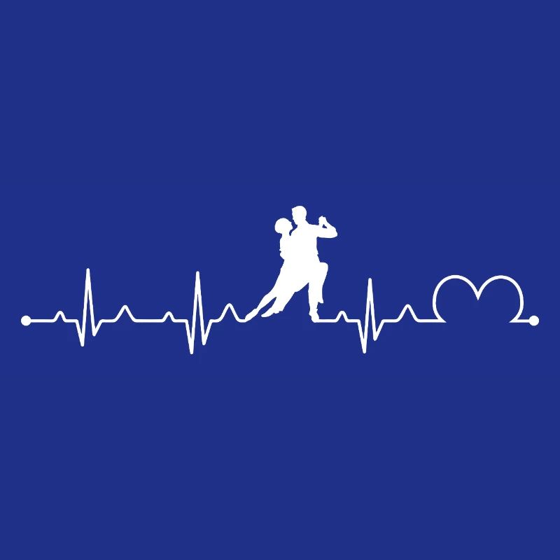 Salsa Dancing Heartbeat Pulse Retro Design