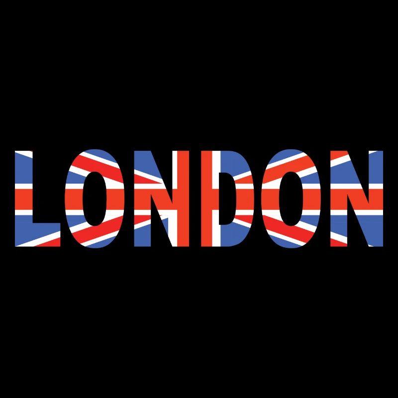 London laid down with flag