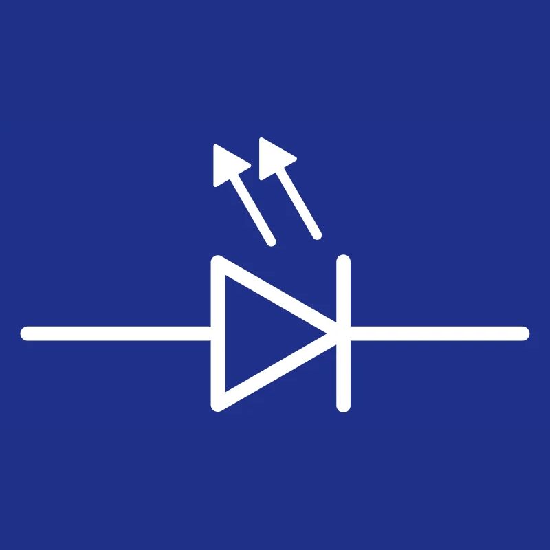 Circuit symbol light-emitting diode LED electronics