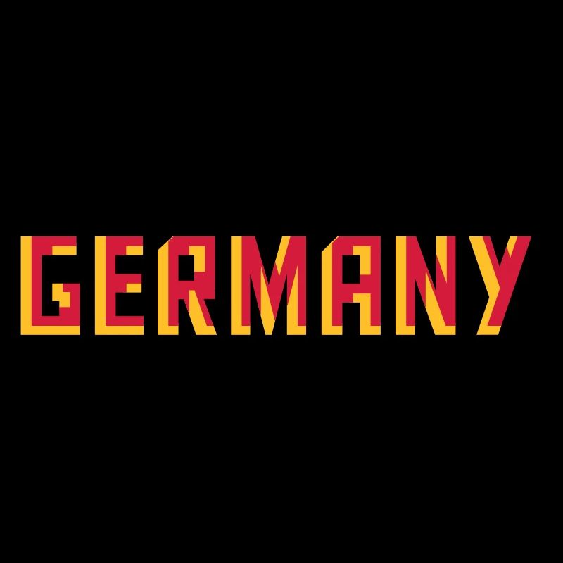Germany Germany 3D effect colors black red G