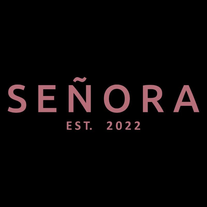 Señora Est. 2022 Mariage avec douche nuptiale