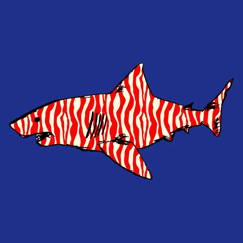 Shark n°1 - zebra pattern variation