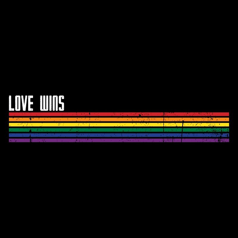 Rainbow Stripes Pride Overlay