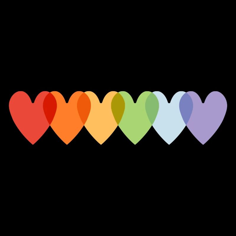 Rainbow Hearts Pride
