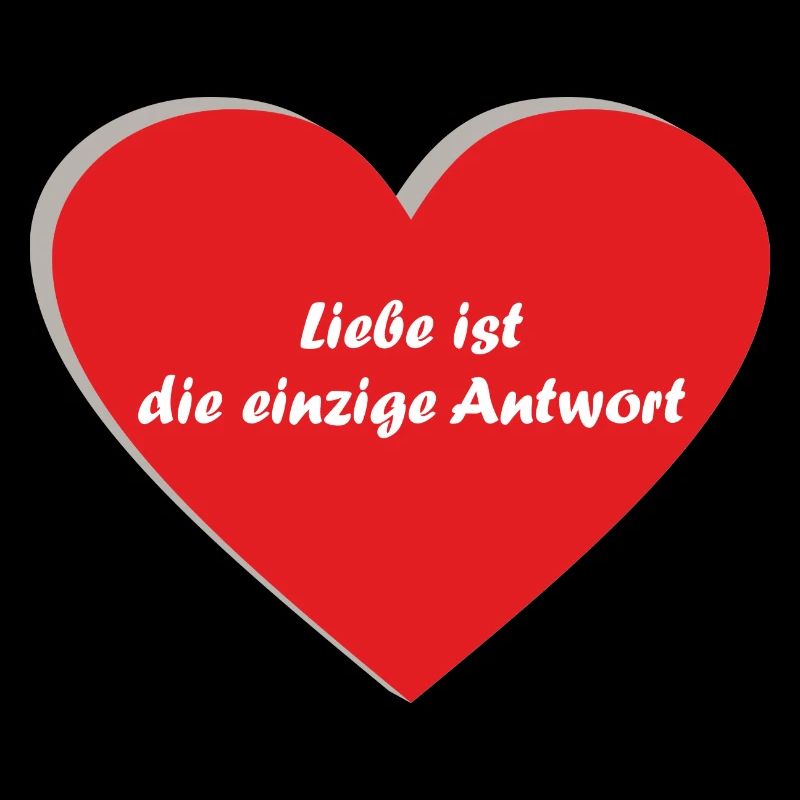 Herz, rot, Spruch