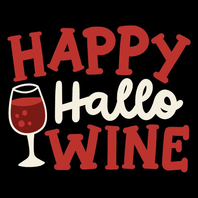 Fröhliches Halloween Wein trinken