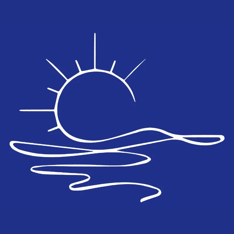 Esquisse du coucher de soleil (blanc)