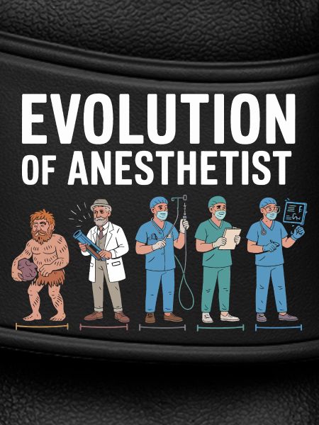 Illustration de l'évolution des anesthésistes