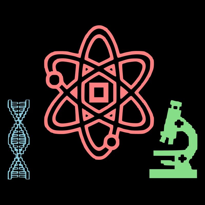 Wissenschaft Set Atom DNA