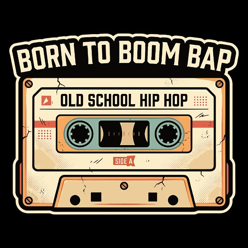 Design rétro de cassettes hip-hop old school