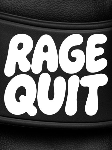Rage Quit Bubble Schrift