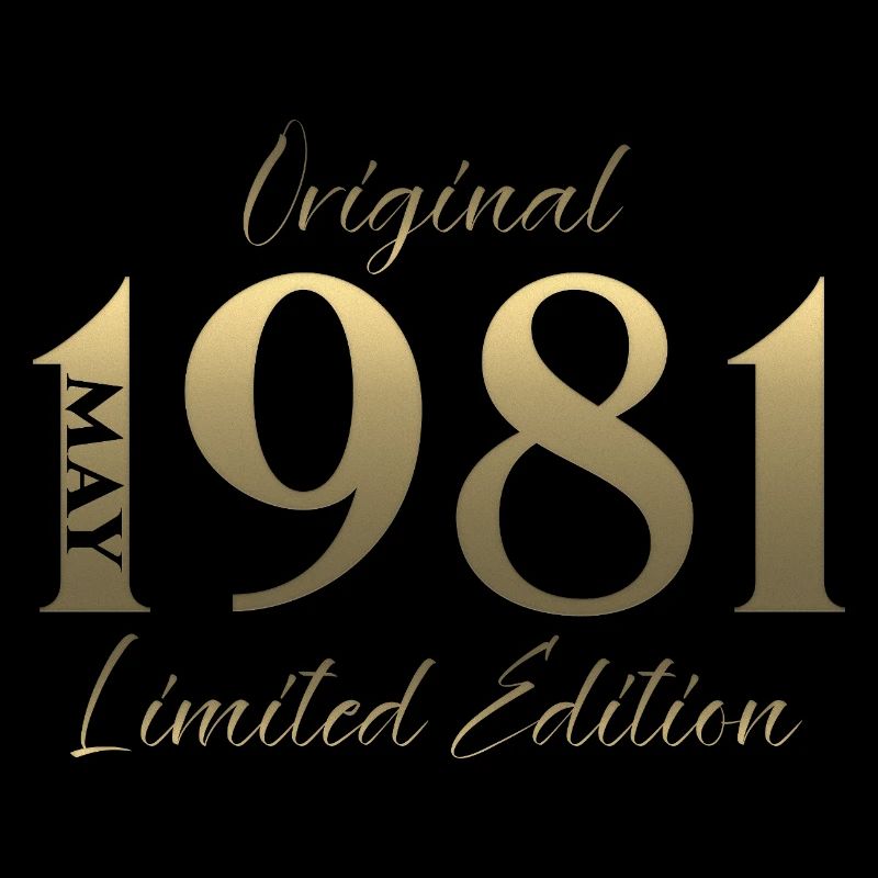 Cadeau du 45e anniversaire Mari Original mai 1981