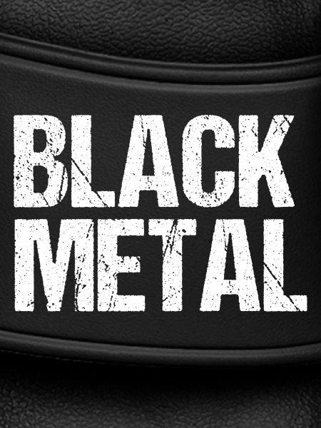 Black Metal Distressed Text