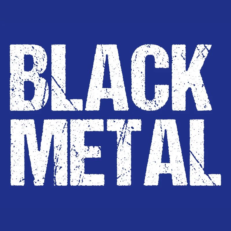 Black Metal Distressed Text