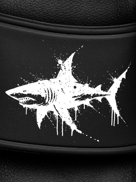 Weißer Splatterhai