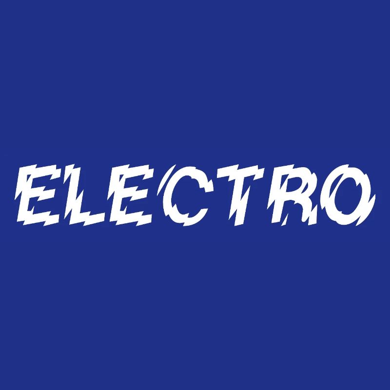 Conception de logo typographique de musique électro