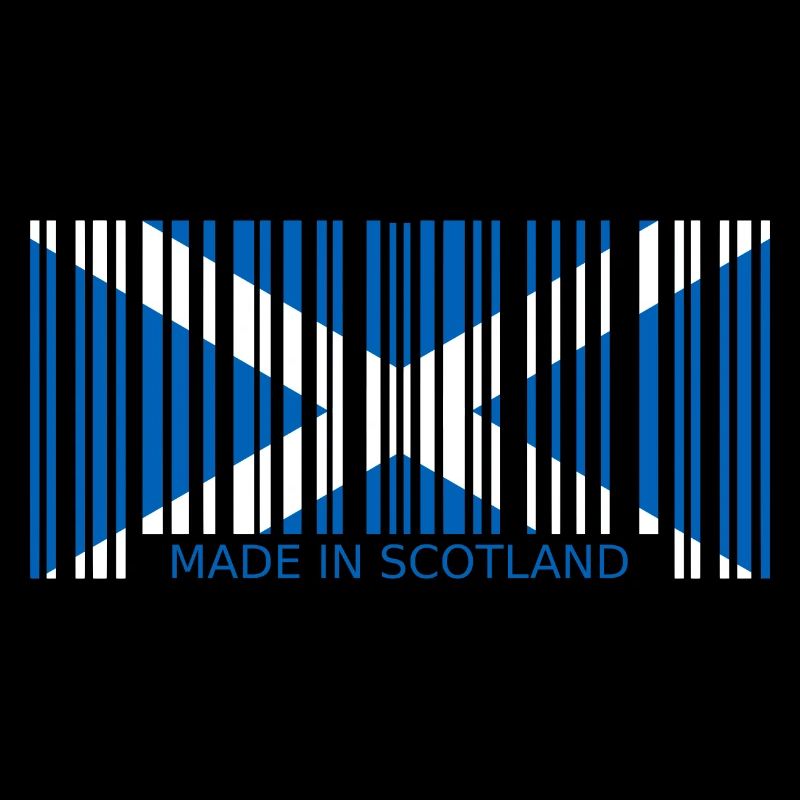 Schottland Barcode Made in Flagge Wappen