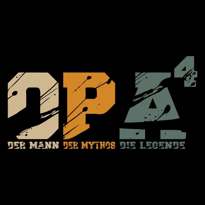 Opa hoch 4 werdender vierfacher vier Enkel