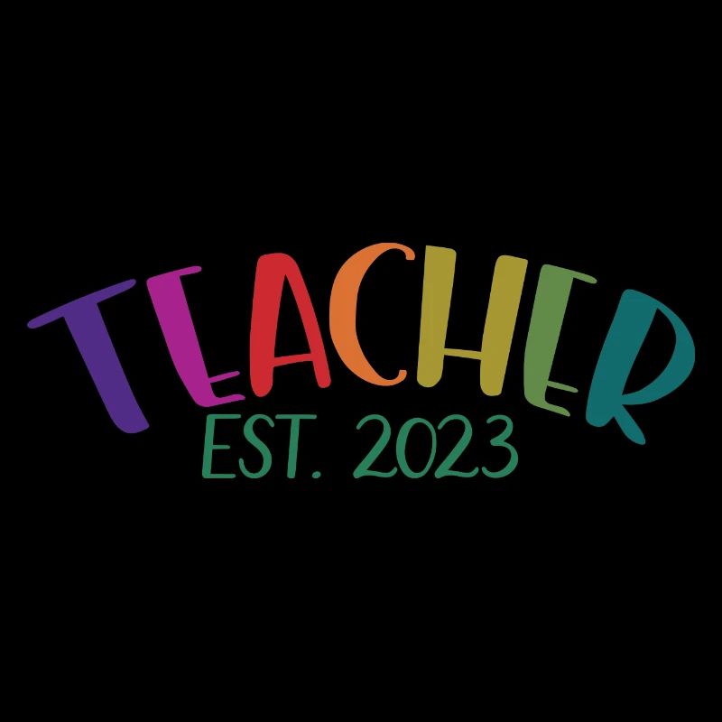 Enseignant Est. 2023 Diplôme d’enseignant Cadeau d’enseignant